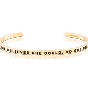 NWT Mantrabrand she believed she could braclet